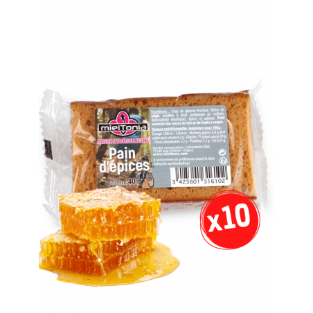 pain d'épices 2 tranches 40g en pack de 10 pain d'épices 2 tranches 40g en pack de 10