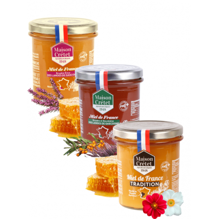 trio de miel du sud-ouest : bourdaine bruyère, bruyère érica, tradition