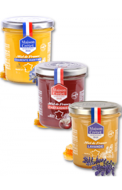 trio de miels de France 400-425g