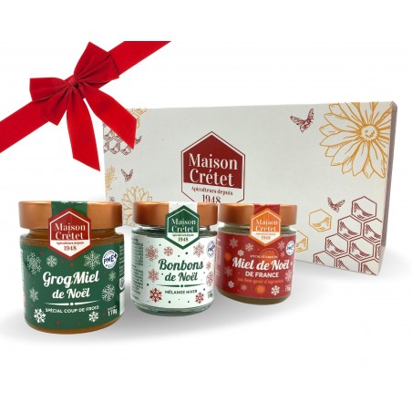 Coffret Cadeau Miel de Noël, Délices Apicoles Gourmands