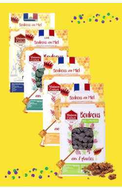 bonbons miel/plantes 4x150g