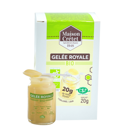 Gelée royale pure bio - Label Nature Life Protect - Maison Crétet