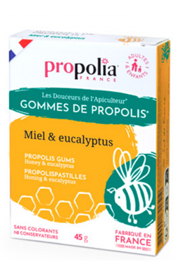 Gommes de Propolis miel et Eucalyptus 45g