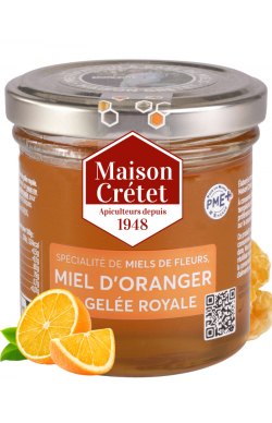 Miel d'oranger fleurs et gelée royale 170g