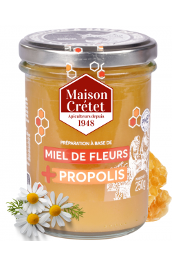 miel fleurs propolis 250g