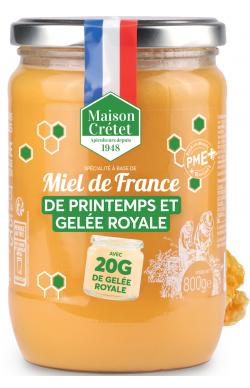 Miel printemps et gelée Royale 800gr