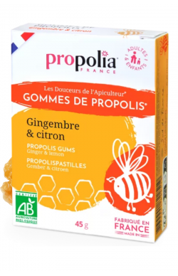 Gommes de Propolis Gingembre & Citron Bio