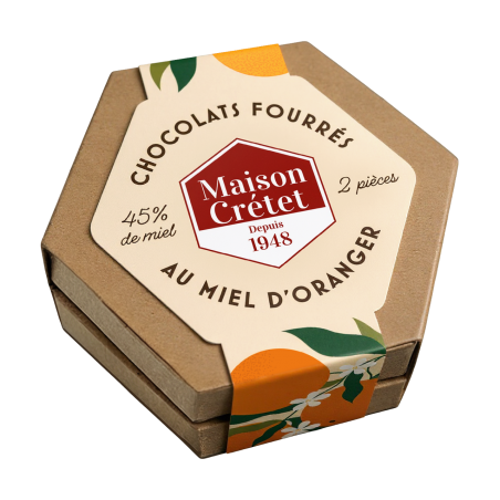 chocolats fourrés au miel d'oranger