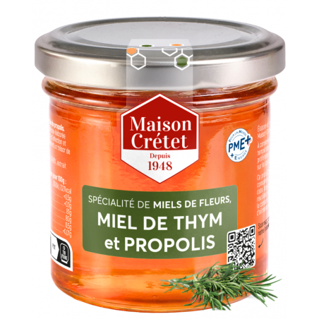 pot de miel de thym romarin propolis verte