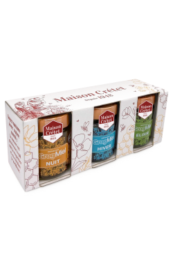 Coffret lot de 3 pots de Grog au miel