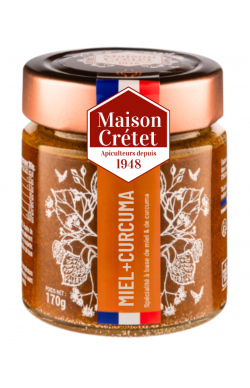 pot de 170g préparation de miel avec du curcuma