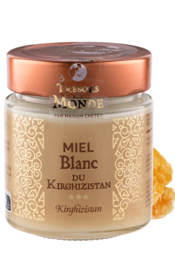 pot de miel blanc de Kirghizistan