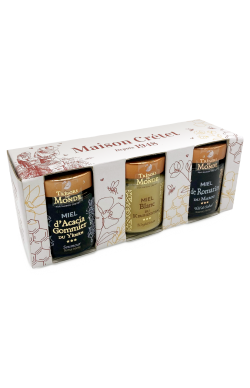 coffret miel rares 3 pots