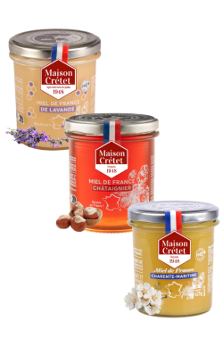 trio de miels de France 400-425g