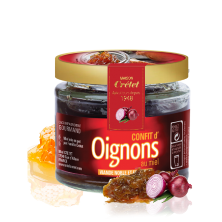 Confits d'oignons au Miel, un accompagnement parfait pour vos plats