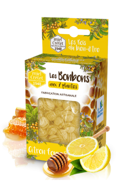 Bonbons citron fourrés miel...