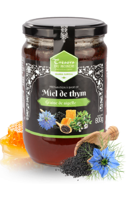 Préparation Miel de Thym Nigelle - pot de 800g