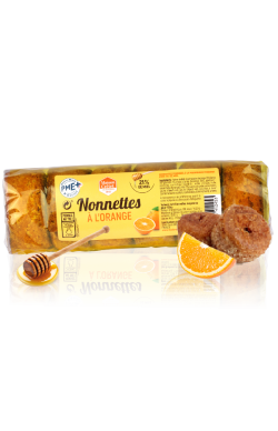 Nonnettes au Miel 21 % et fourrées à l'orange