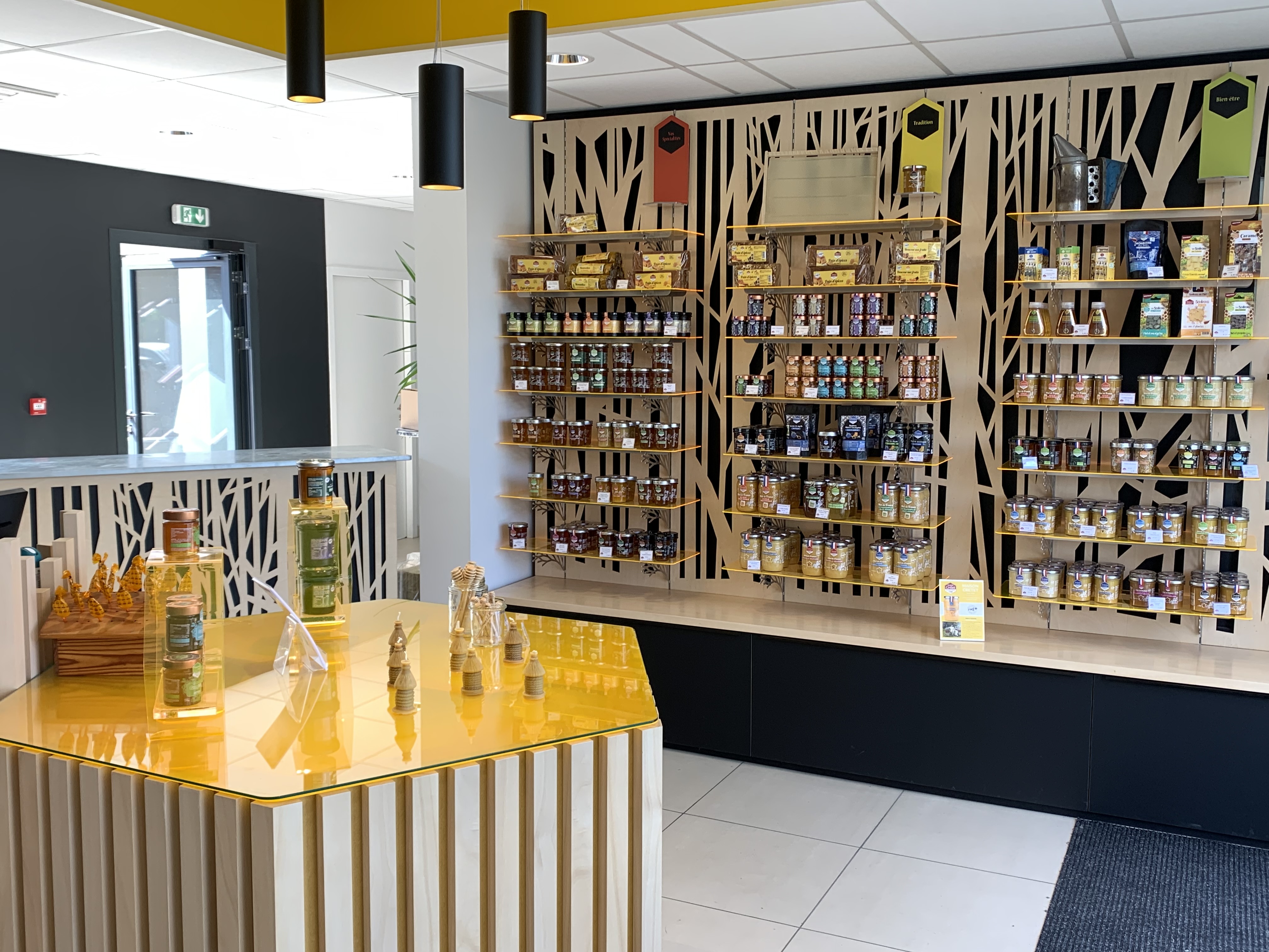 Boutique showroom vente directe de miel Crétet Apiculteurs