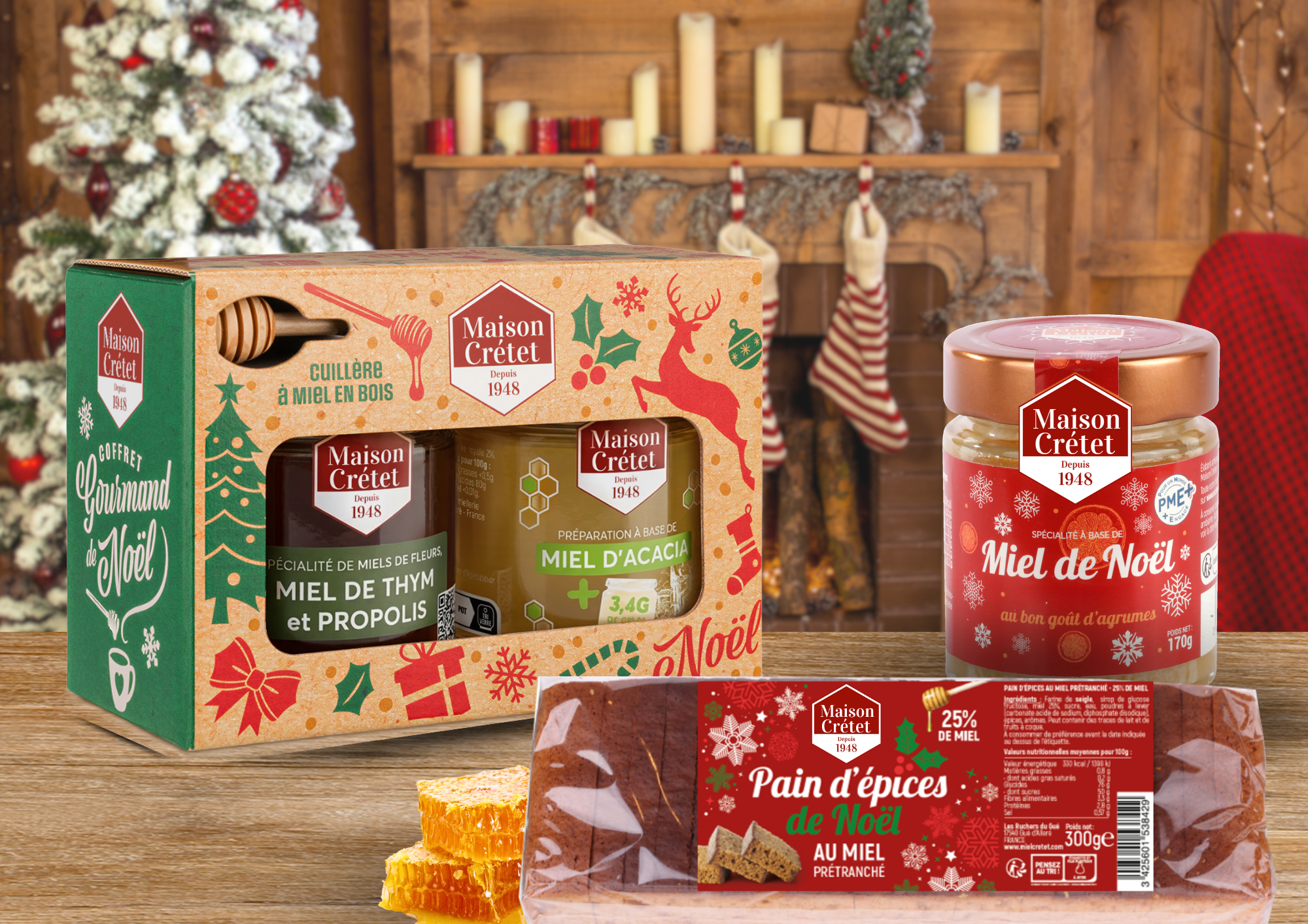 coffret noël 2 pots 170g