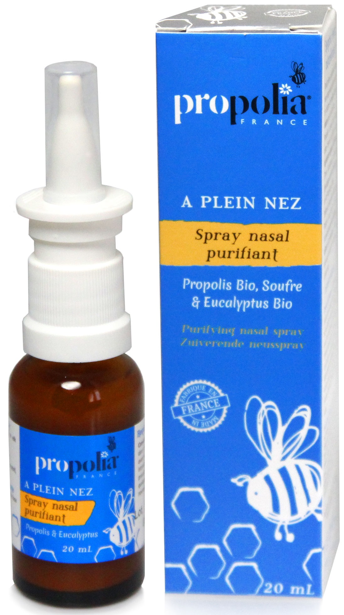 Spray Propolis - ce spray à la propolis contient également du thym et de l' eucalyptus