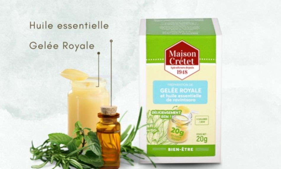 Gelée royale aromatisée aux huiles essentielles