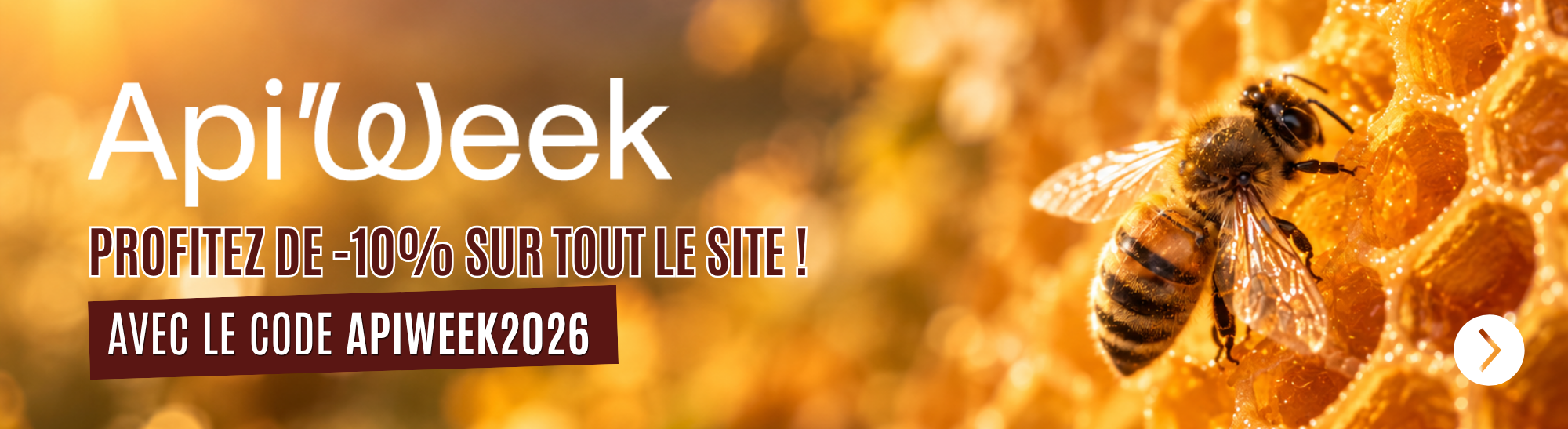 APIWEEK -10% sur tout le site