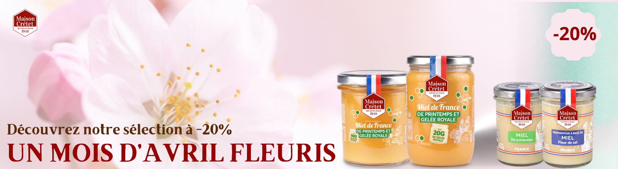 -20% sur les produits printemps 