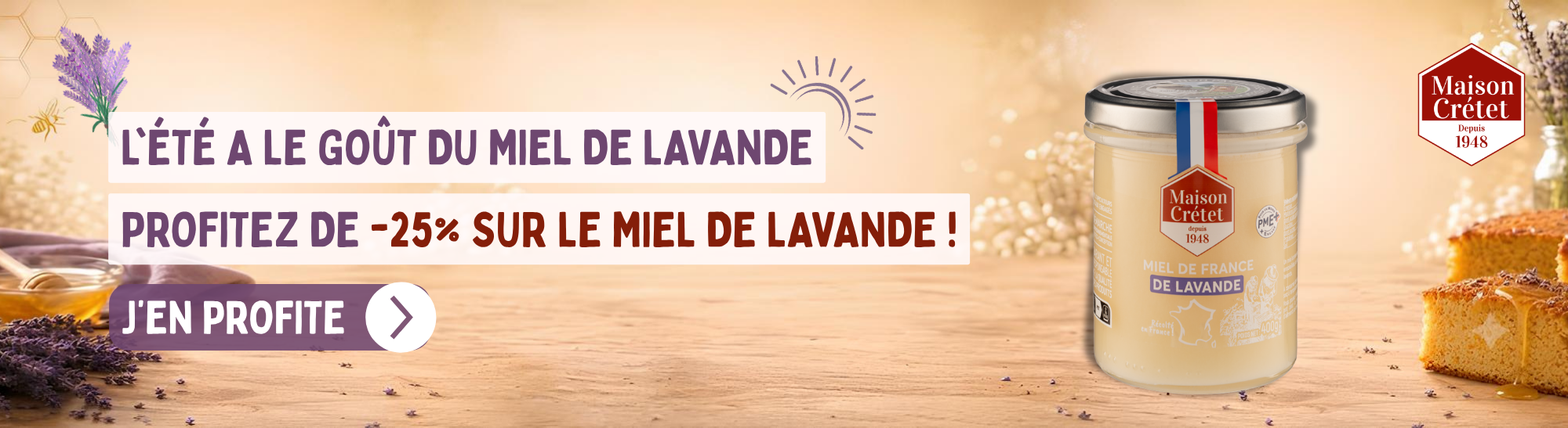 -25% sur le Miel de Lavande 400g