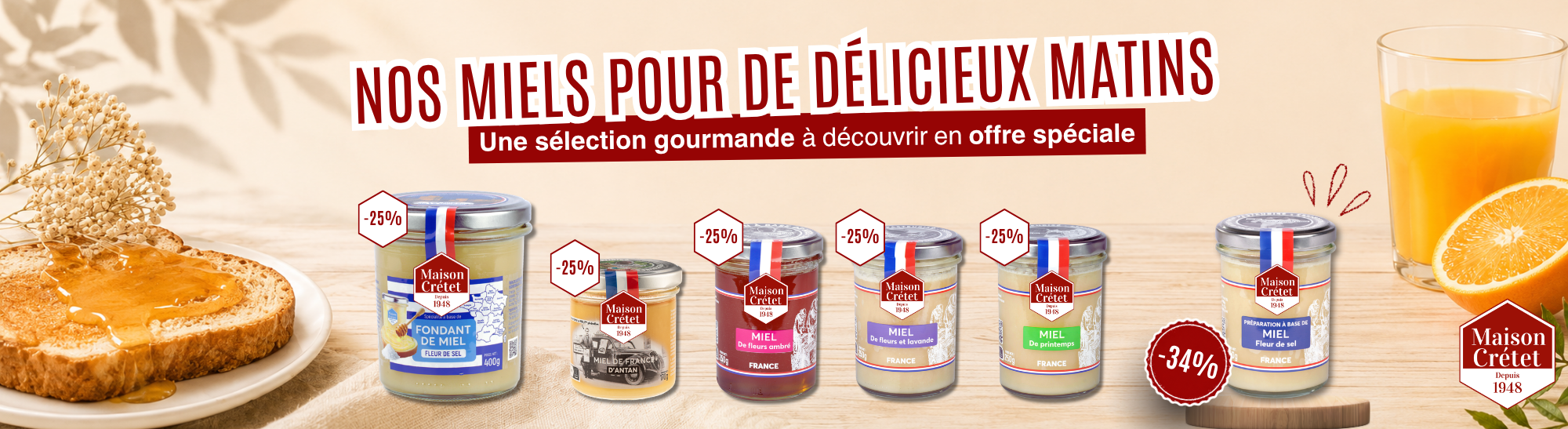 Sélection jusqu'à -34% -  Remise automatiquement appliquée dans le panier