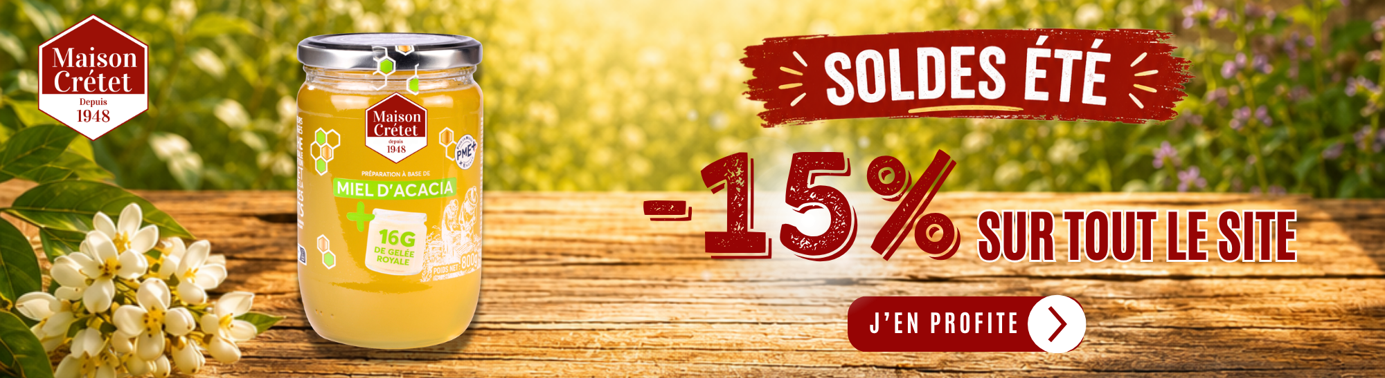 SOLDES ETE 2026 : -15% sur tout le site -  Remise automatiquement appliquée dans le panier