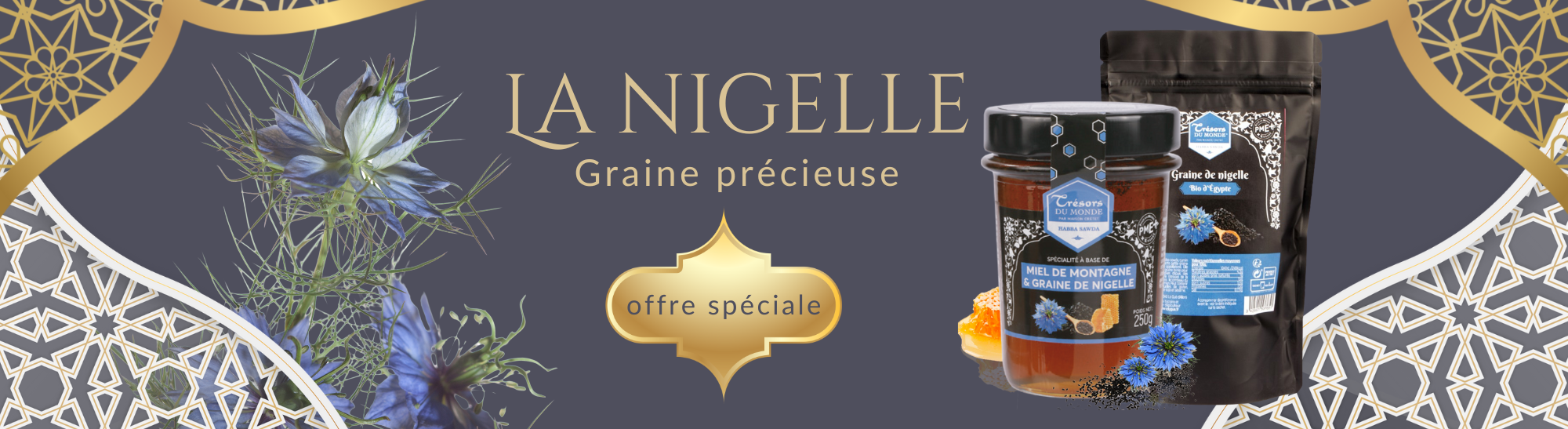 Miel et nigelle