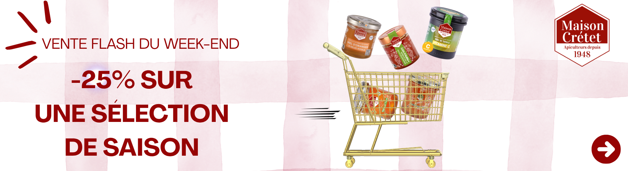 -25% pour l'arrivée du printemps 
