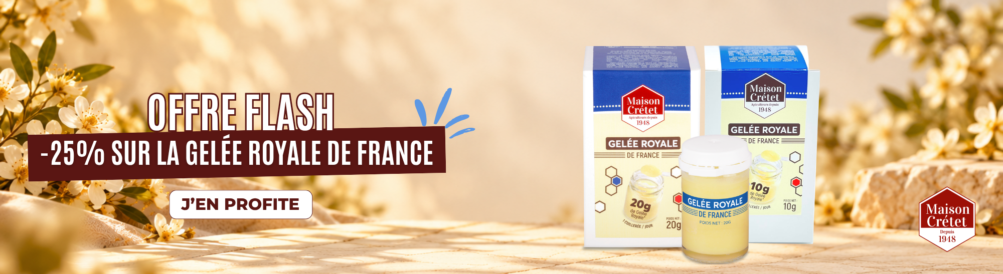 -25% sur la gelée royale de france pendant 5 jours !